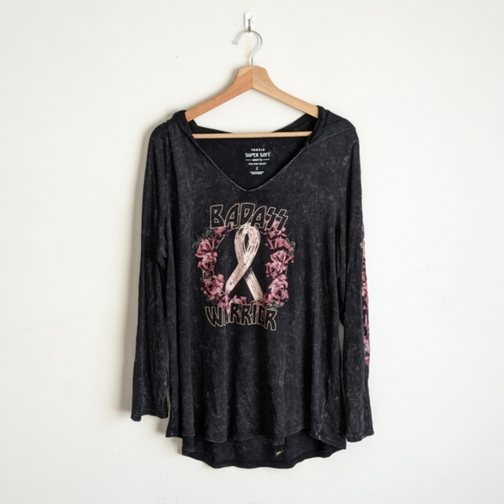 Breast Cancer hooded long sleeve